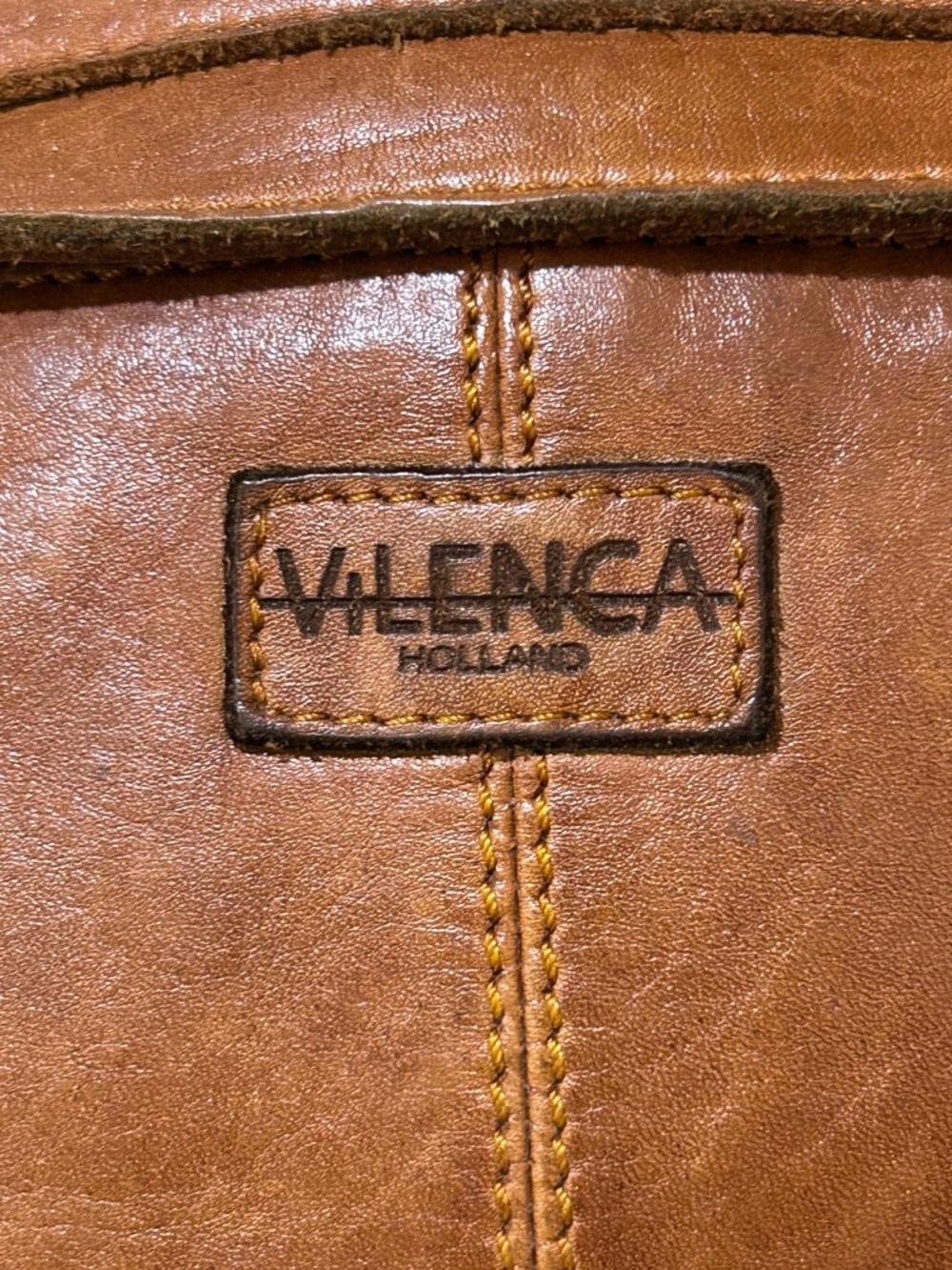 Vilenca Holland Vintage Brown Woven Round Crossbody Bag - Picture 6 of 16